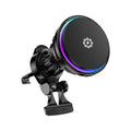 Magnetic Wireless Car Charger Phone Holder Ice Cooling RGB Tempered Glass Fast Charging Radiator For Magsafe iPhone Samsung
