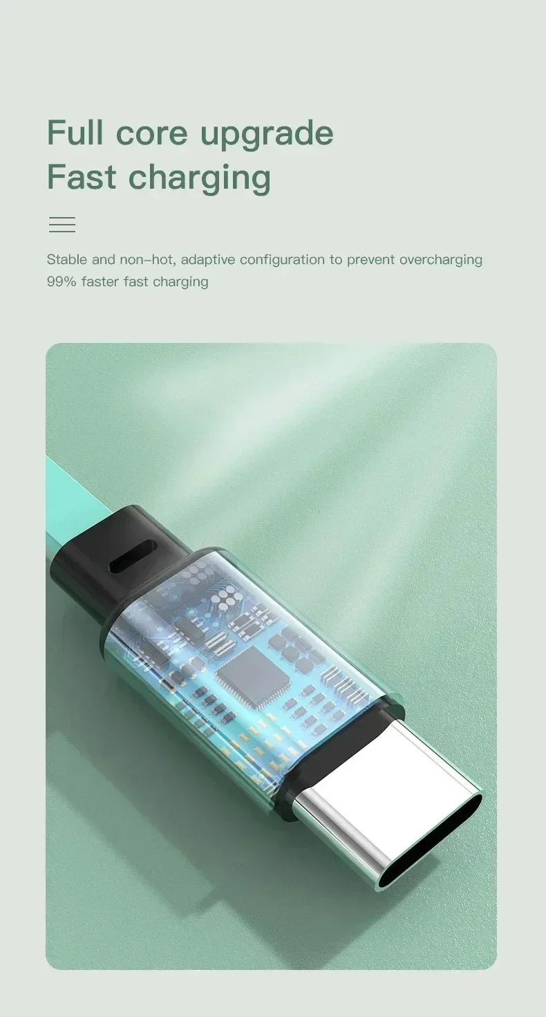 Fast Charing Data Cable 100W Multifunctional 3 in 1 Data Cord For Changan X5 X7 CX70 CS55 CS75 Car Accessories