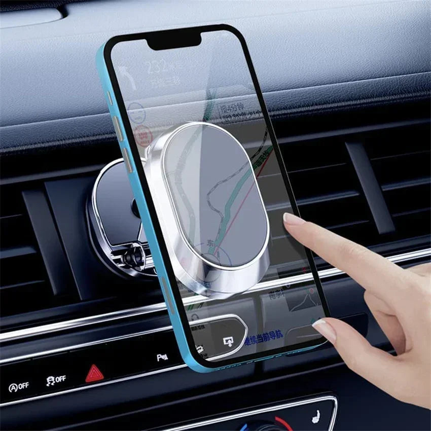 1080 Magnetic Car Phone Holder Magnet Smartphone Support GPS Foldable Phone Bracket in Car For iPhone 14 13 12 11 Samsung Xiaomi