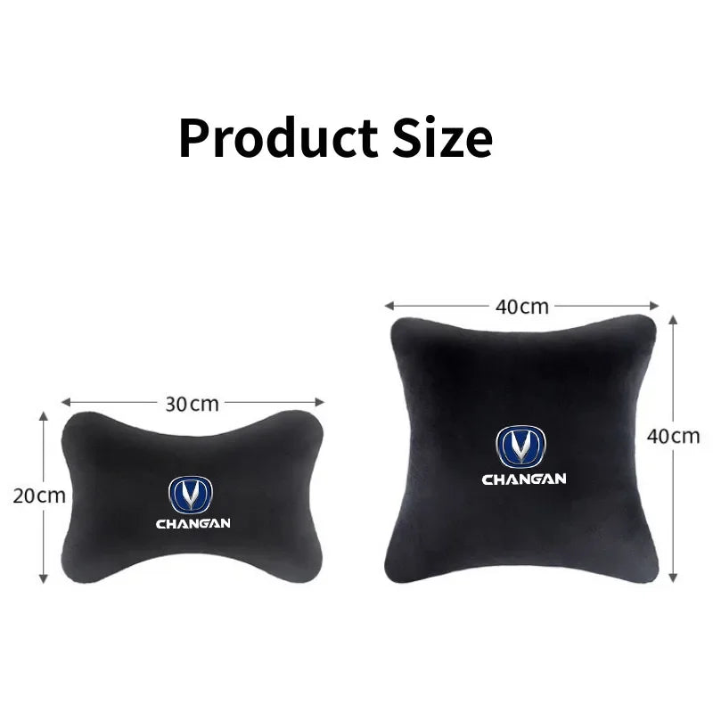 Car Neck Pillow with Lumbar Support for CHANGAN CS15 CS35 CS55 CS75 CS85, Soft Headrest Cushion for Long Drive, Car Accessories