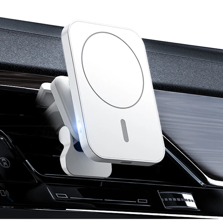 15W Fast Magnetic Wireless Charger Car Air Vent Phone Holder Mount Compatible Magnet Safe Case for iPhone 12 13 14 Pro Mini Max