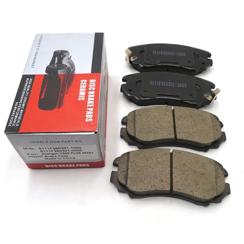 Changan CS35 Plus Front brake pads  OE No. S111F260301-1000  S111F260301-0600