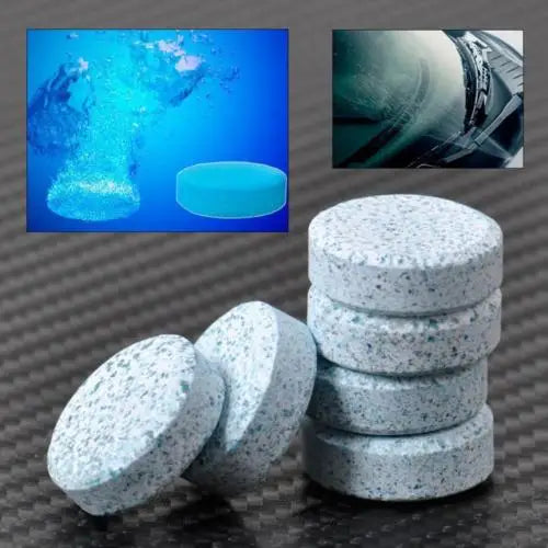 50/100PCs Solid Car Windshield Cleaners Effervescent Tablets Windscreen Window Glass Dust Wiper Car Wash Tool Car Accessories