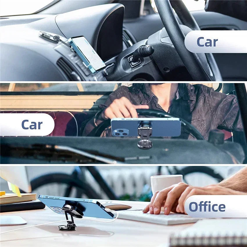 1080 Magnetic Car Phone Holder Magnet Smartphone Support GPS Foldable Phone Bracket in Car For iPhone 14 13 12 11 Samsung Xiaomi