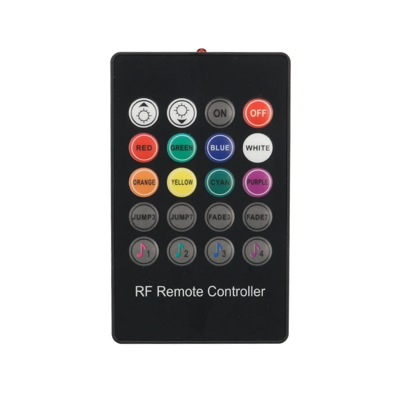 35/75/110cm RGB 64 Colors Acrylic Strip Car LED Ambient Light Parts Replacement Accessories (4 wires 4 pins)