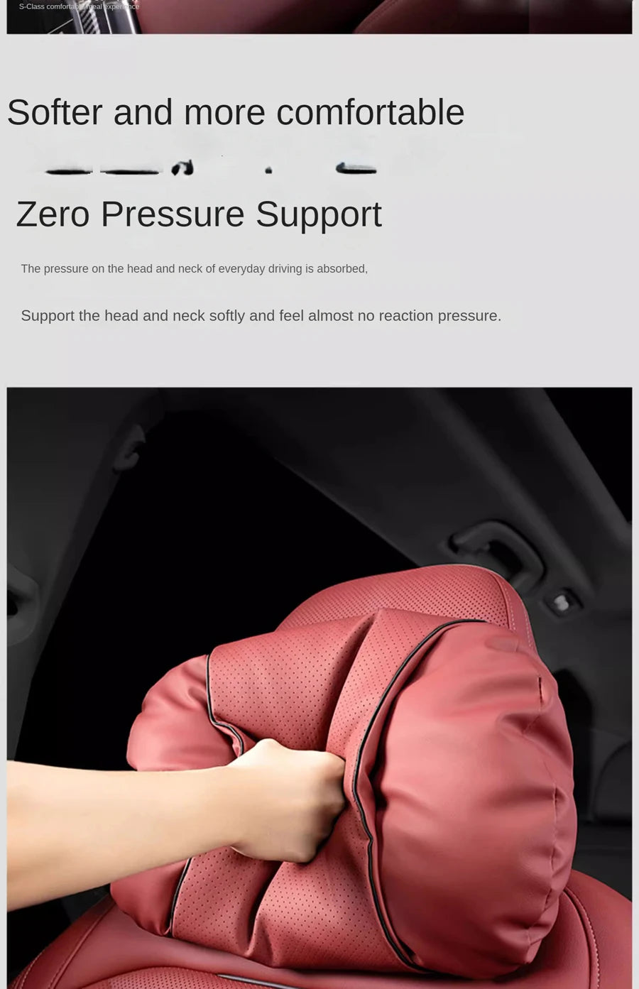 NEW Car Headrest Neck Support Neck Pillow Soft Car Waist Pillow For Changan CS35 CS55 CS75 CS85 CS95 Plus Univ Uni-k
