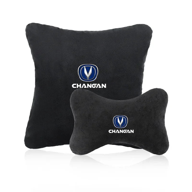 Car Neck Pillow with Lumbar Support for CHANGAN CS15 CS35 CS55 CS75 CS85, Soft Headrest Cushion for Long Drive, Car Accessories