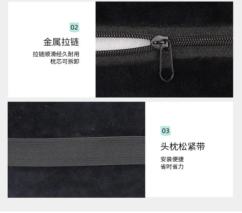 Car Neck Pillow with Lumbar Support for CHANGAN CS15 CS35 CS55 CS75 CS85, Soft Headrest Cushion for Long Drive, Car Accessories