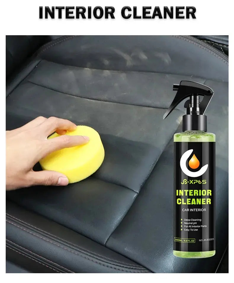 Interior Cleaner Water-free Foam Spray For Plastic Trim Leather Seat Fabric Top Carpet Stain Cleaning Solution JB-XPCS 21
