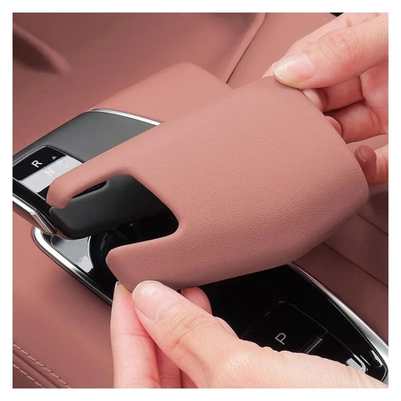 Car Central Control Gear Head Shift Knob Cover Sequin Trim for Changan CS75 Plus Interior Accessories