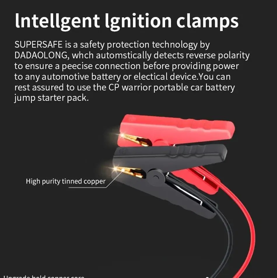 Car Jump Starter 8000A Battery Charger 298000mAh Emergency Power Bank Booster for 12V Gas and Diesel Vehicles
