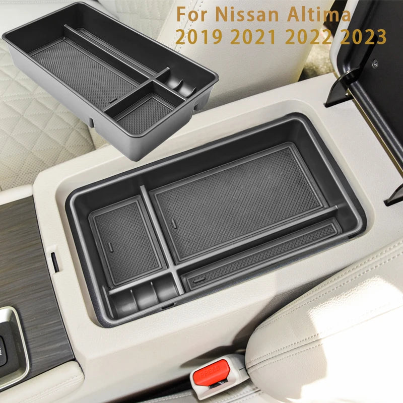 Center Console Organizer For Nissan Altima 2019 2021 2022 2023 2024 Armrest Storage Box Insert Tray Car Interior Accessories