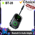 VIKEFON 2 In 1 Bluetooth 5.4 Audio Reciever Transmitter RT/TX Adapter for TV Earphones Cars Flights 3.5mm AUX Bluetooth Dongle