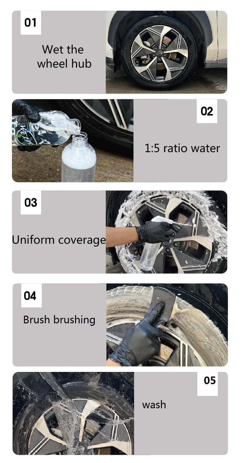 Wheel tire cleaning agent car wash cleaner foam Iron Particles Powder Cleaning Super Rust Dust Remover Spray Auto Rim Cleaner