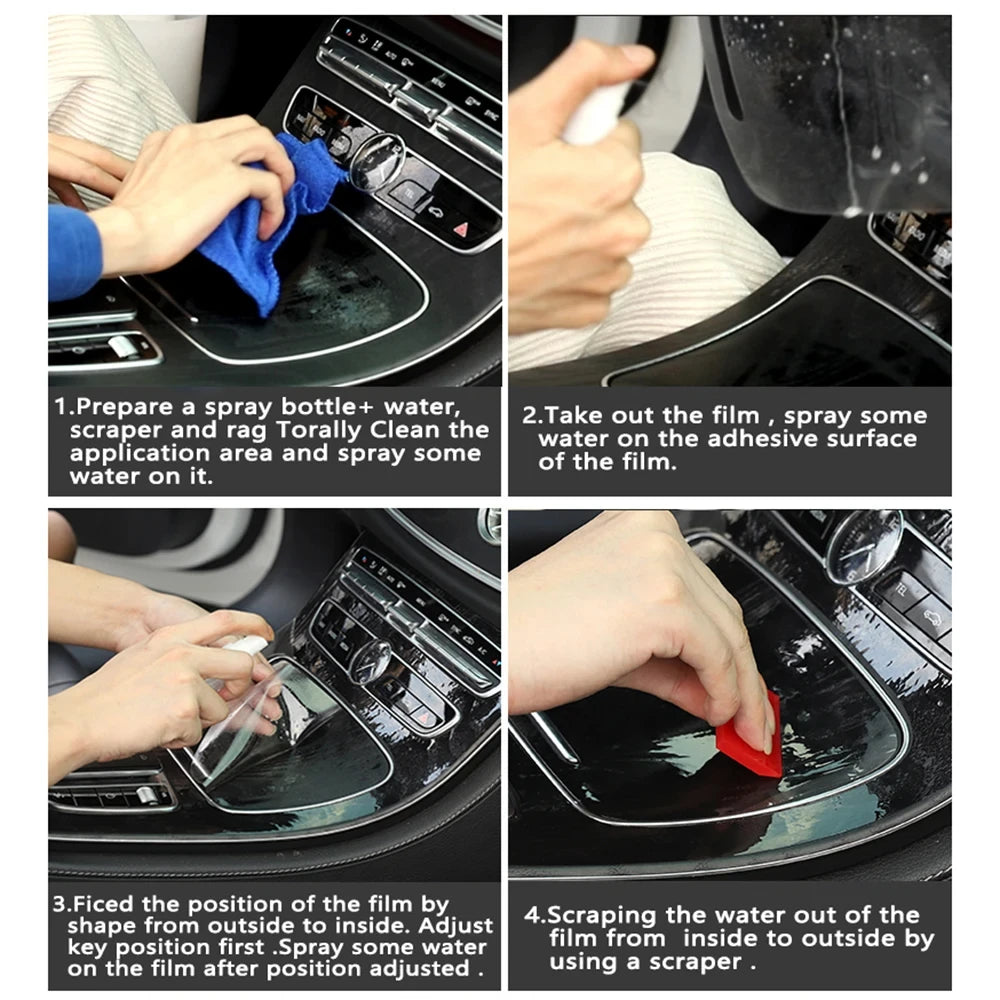For Changan UNI V 2025 2024 2023 PPF Protection film Accessories Interior transparent TPU Navigation Gear Panel Center Console