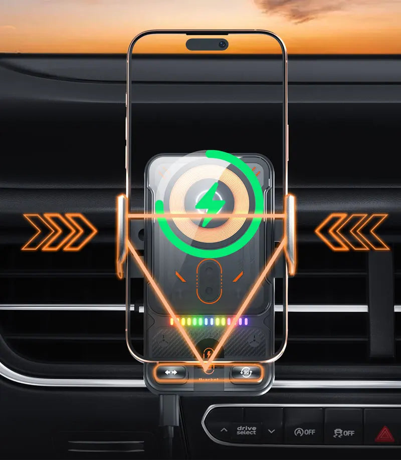 Car Phone Screen Holder For Nissan Altima L34 2019 2020 2021 Magnetic Wireless Charging Car phone For 8" Display panel Mount
