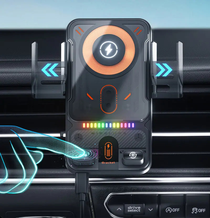 Car Phone Screen Holder For Nissan Altima L34 2019 2020 2021 Magnetic Wireless Charging Car phone For 8" Display panel Mount