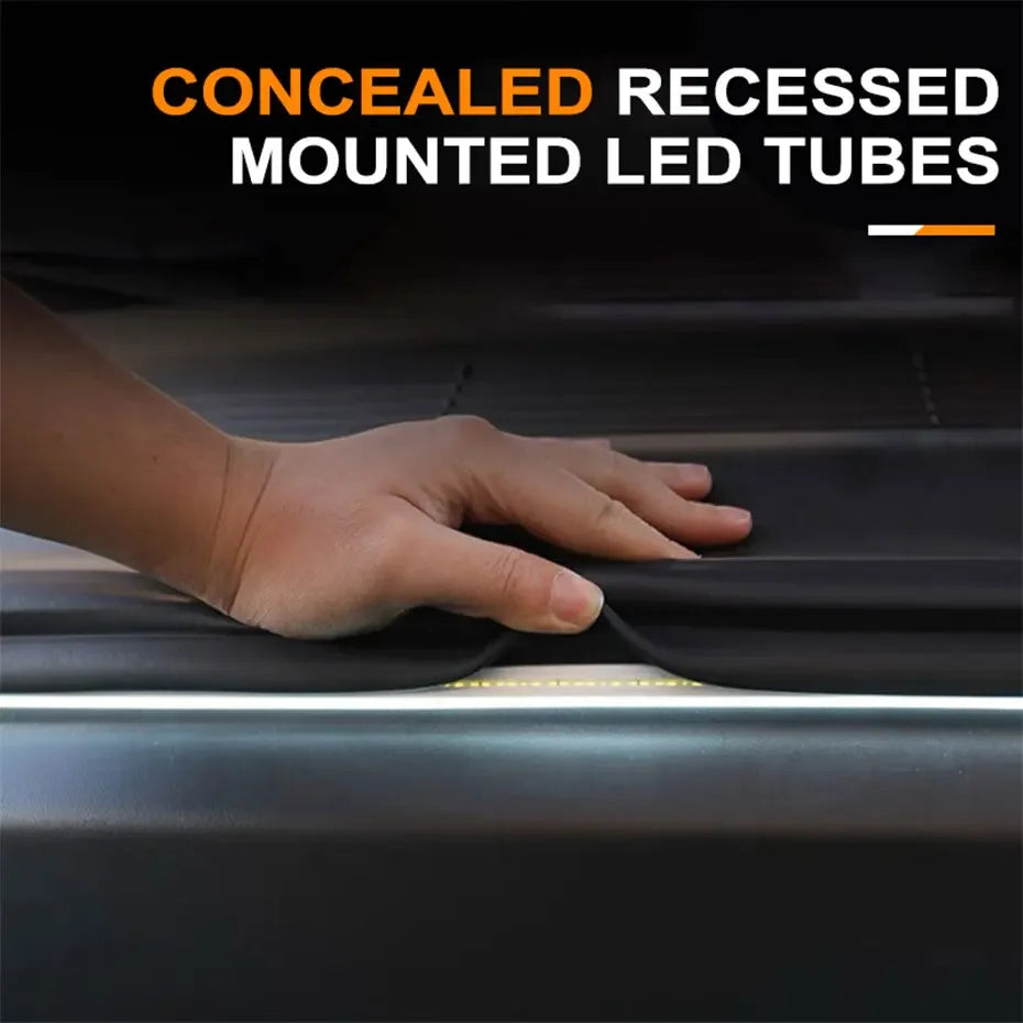 Flexible LED Ambient Light Strip 5m DC12V for Tesla Model Y 3 S After Trunk Frunk Silicone Interior Car Decorative Lamp DIY Lamp