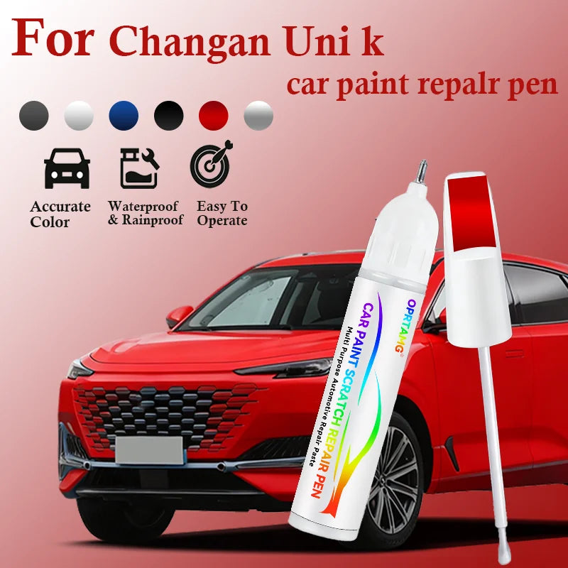 Car Paint Repair Pen Touch Up Scratch Remover DIY Auto Accessories For ChangAn UNI-K Blue 126 BN6 White C05 Gray CA121 Black