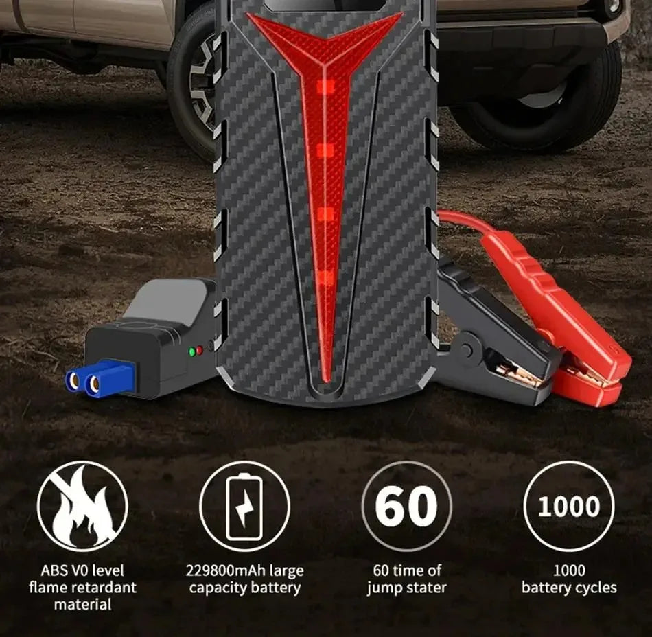 Car Jump Starter 8000A Battery Charger 298000mAh Emergency Power Bank Booster for 12V Gas and Diesel Vehicles