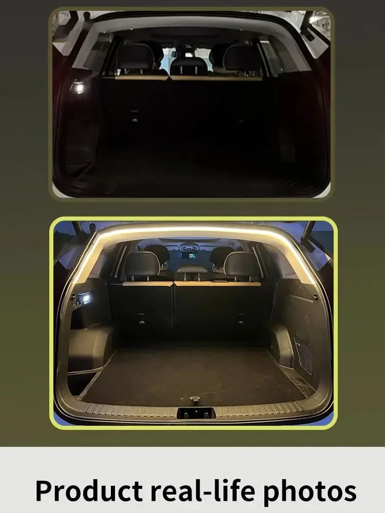 Car High Brightness Trunk Lighting Ambient Light Interior Decoration Led Wireless Automatic Sensing Tailgate Light Strip