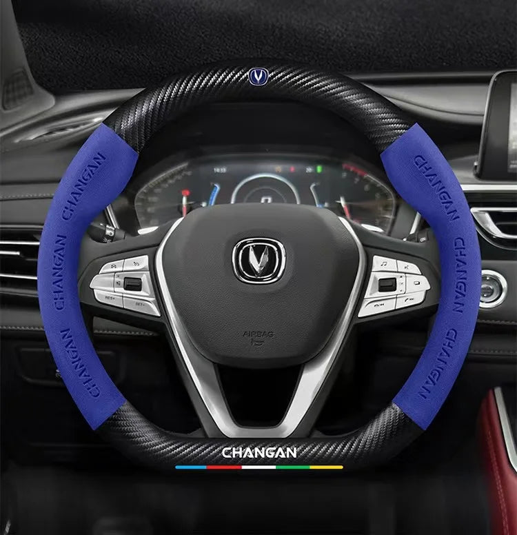 Car Anti-Slip Steering Cover For Changan Cs55 Cs15 Cs75 Plus Cs35 Cs85 Cs95 Cx70 Eado Cx20 Alsvin Hunter UNI-K UNI-T UNI-V