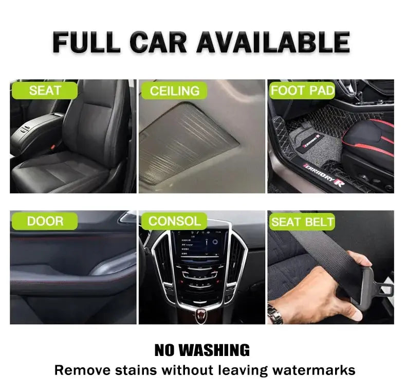Interior Cleaner Water-free Foam Spray For Plastic Trim Leather Seat Fabric Top Carpet Stain Cleaning Solution JB-XPCS 21