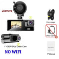 3Camera Dash Cam For Car Camera 1080P Video Recorder WIFI Car DVR 2lens Front Rear View Camera Night Vision Car Accessories