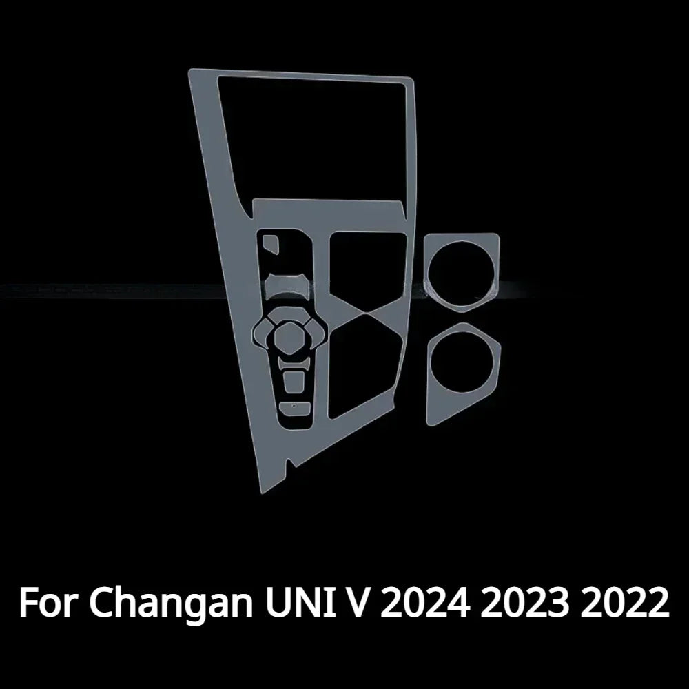 For Changan UNI V 2025 2024 2023 PPF Protection film Accessories Interior transparent TPU Navigation Gear Panel Center Console