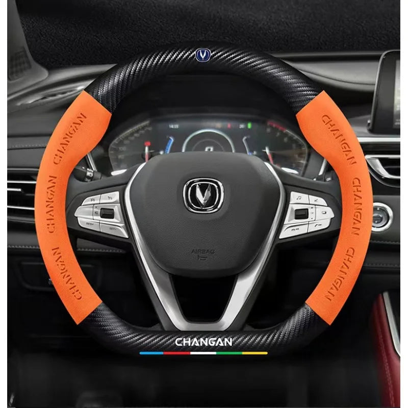 Car Anti-Slip Steering Cover For Changan Cs55 Cs15 Cs75 Plus Cs35 Cs85 Cs95 Cx70 Eado Cx20 Alsvin Hunter UNI-K UNI-T UNI-V