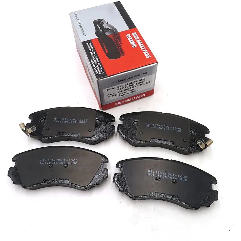 Changan CS35 Plus Front brake pads  OE No. S111F260301-1000  S111F260301-0600