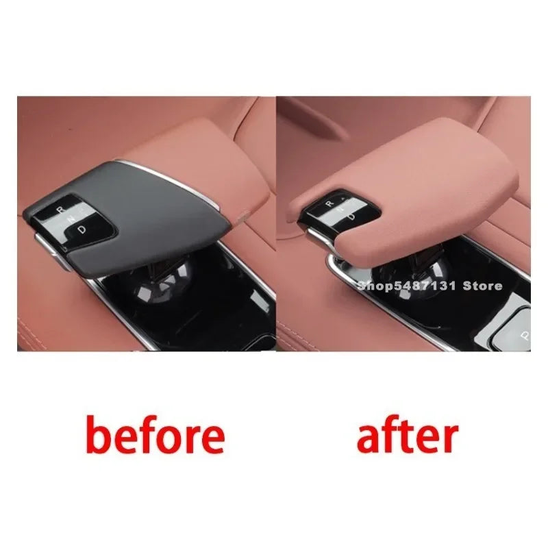 Car Central Control Gear Head Shift Knob Cover Sequin Trim for Changan CS75 Plus Interior Accessories