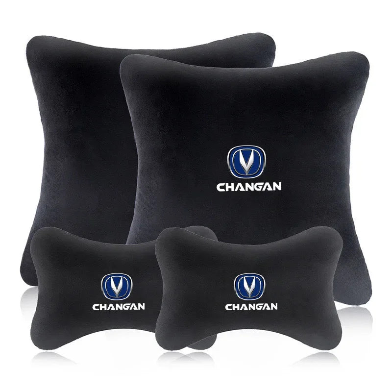 Car Neck Pillow with Lumbar Support for CHANGAN CS15 CS35 CS55 CS75 CS85, Soft Headrest Cushion for Long Drive, Car Accessories