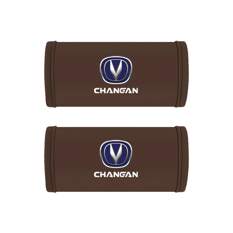 2Pc Car Anti Slip Pull Glove Car Interior Leather Handle Protector Cover For Changan CS15 CS95 CX70 CS85 UNI-K CS35 CS55 CS75