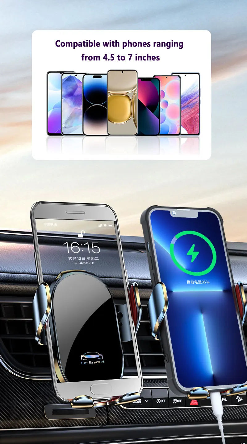 Car Phone Screen Holder For Nissan Altima L34 2019 2020 2021 Magnetic Wireless Charging Car phone For 8" Display panel Mount