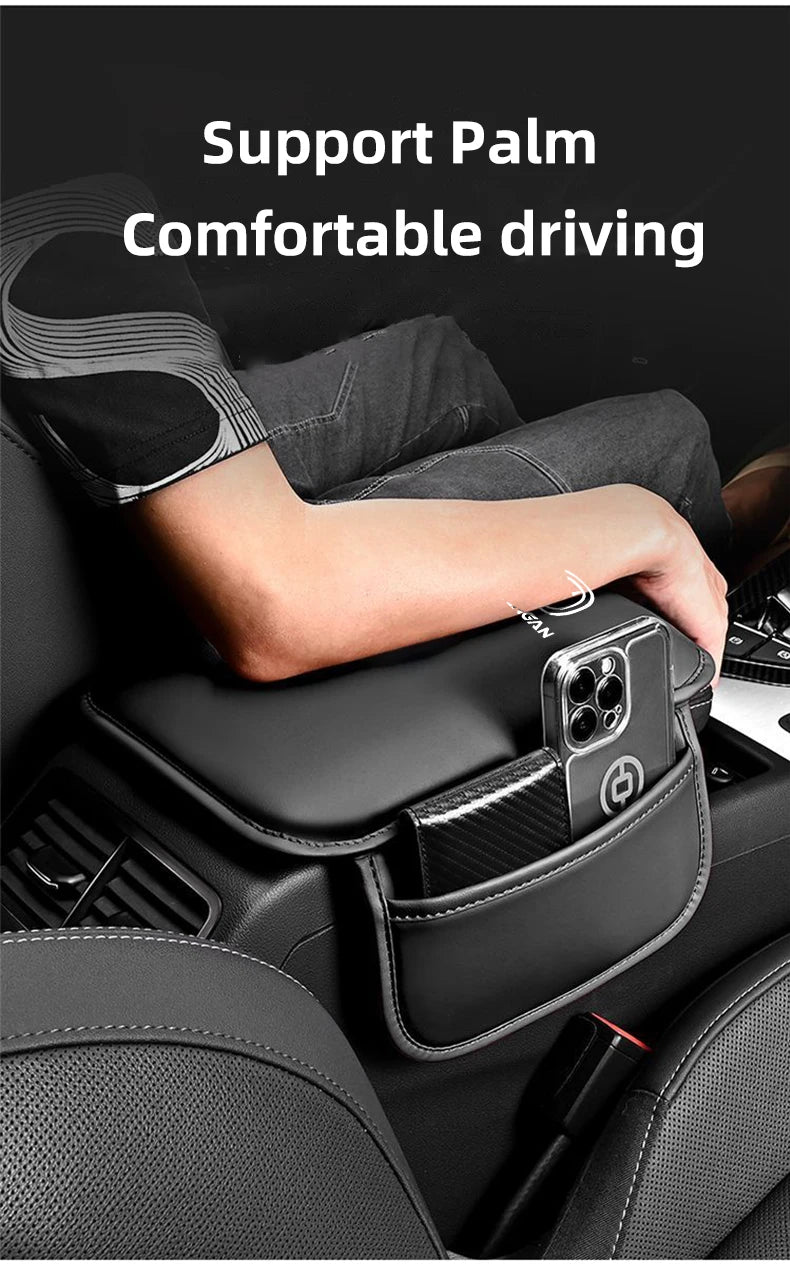 For Changan Uni k T Alsvin CS35 CS55 CS75 CS85 Car Armrest Box Height Pad Sponge Armrest Box Middle Phone Card Bag Storage Bag