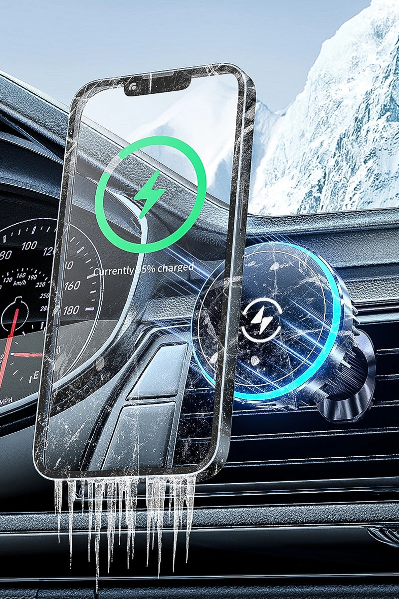 Car Phone Screen Holder For Nissan Altima L34 2019 2020 2021 Magnetic Wireless Charging Car phone For 8" Display panel Mount