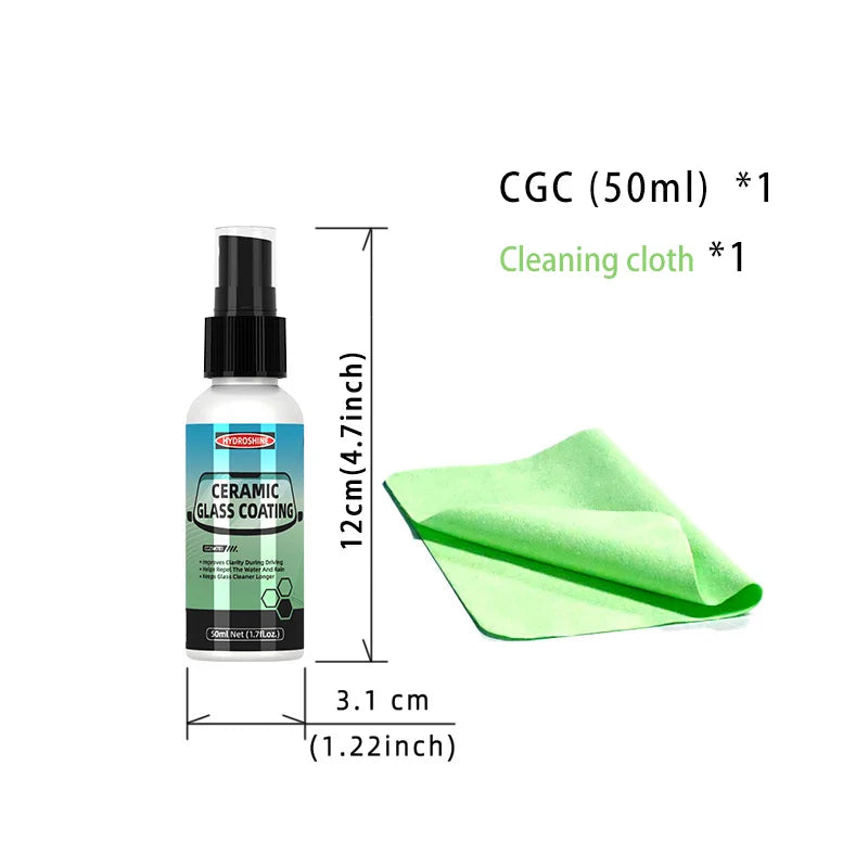 Hydroshine Ceramic Glass Coating Nano Crystal Coating Windows Polishing Liquid Glass Plated Crystal Hydrophobic Dustproof Agent
