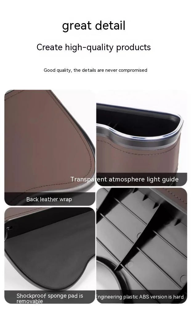 For Subaru STI Outback Brz Wrx Xv Ascent Forester Impreza Legacy Car Sewn Seat Gap Crevice Slot Storage Box light USB Charging