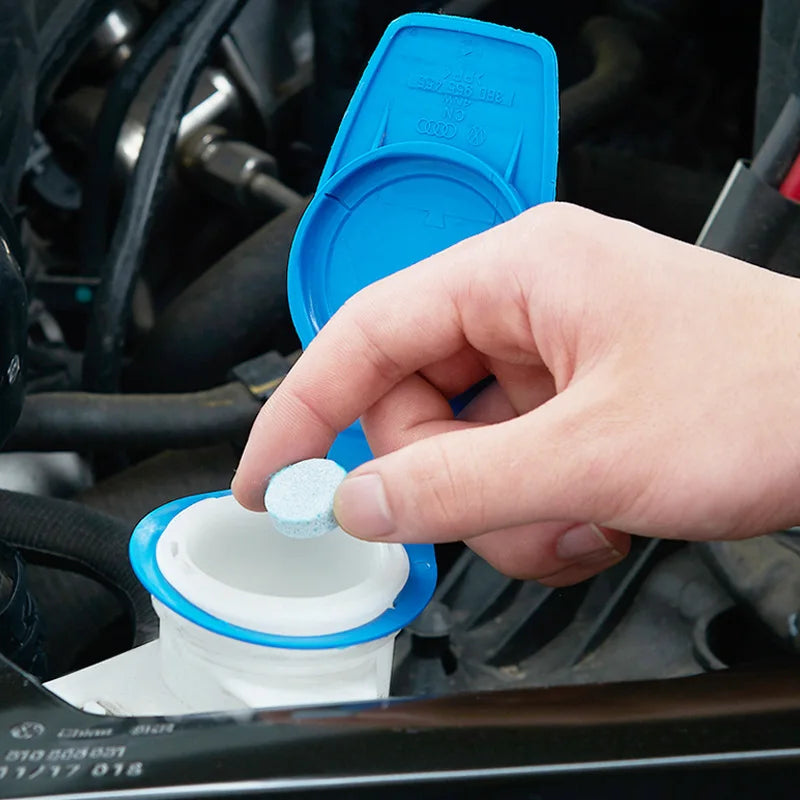 50/100PCs Solid Car Windshield Cleaners Effervescent Tablets Windscreen Window Glass Dust Wiper Car Wash Tool Car Accessories