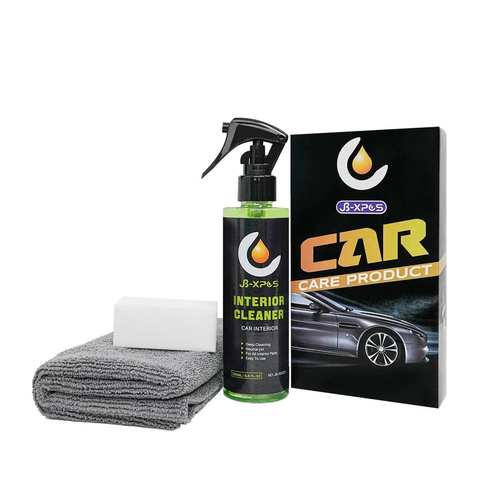 Interior Cleaner Water-free Foam Spray For Plastic Trim Leather Seat Fabric Top Carpet Stain Cleaning Solution JB-XPCS 21