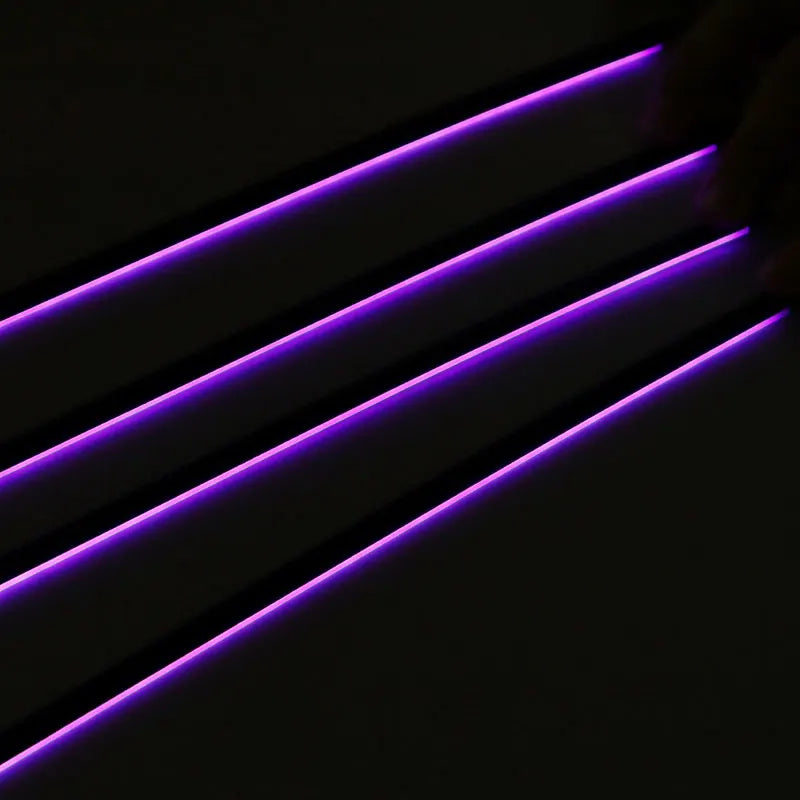 35/75/110cm RGB 64 Colors Acrylic Strip Car LED Ambient Light Parts Replacement Accessories (4 wires 4 pins)
