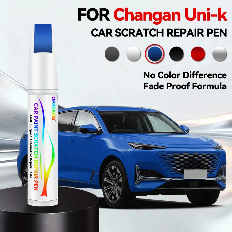 Car Paint Repair Pen Touch Up Scratch Remover DIY Auto Accessories For ChangAn UNI-K Blue 126 BN6 White C05 Gray CA121 Black