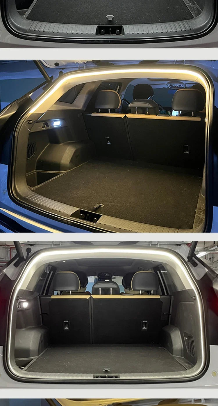 Car High Brightness Trunk Lighting Ambient Light Interior Decoration Led Wireless Automatic Sensing Tailgate Light Strip