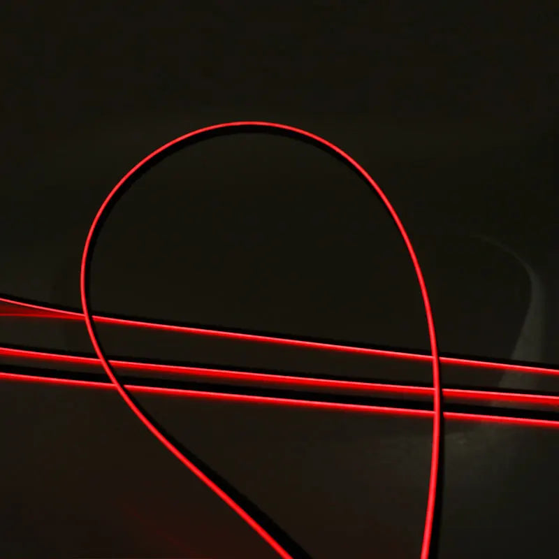 35/75/110cm RGB 64 Colors Acrylic Strip Car LED Ambient Light Parts Replacement Accessories (4 wires 4 pins)
