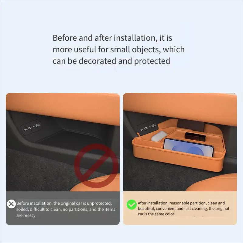 Suitable for 2026 Tank 500 central control lower storage box, glasses storage box, car interior accessories modification