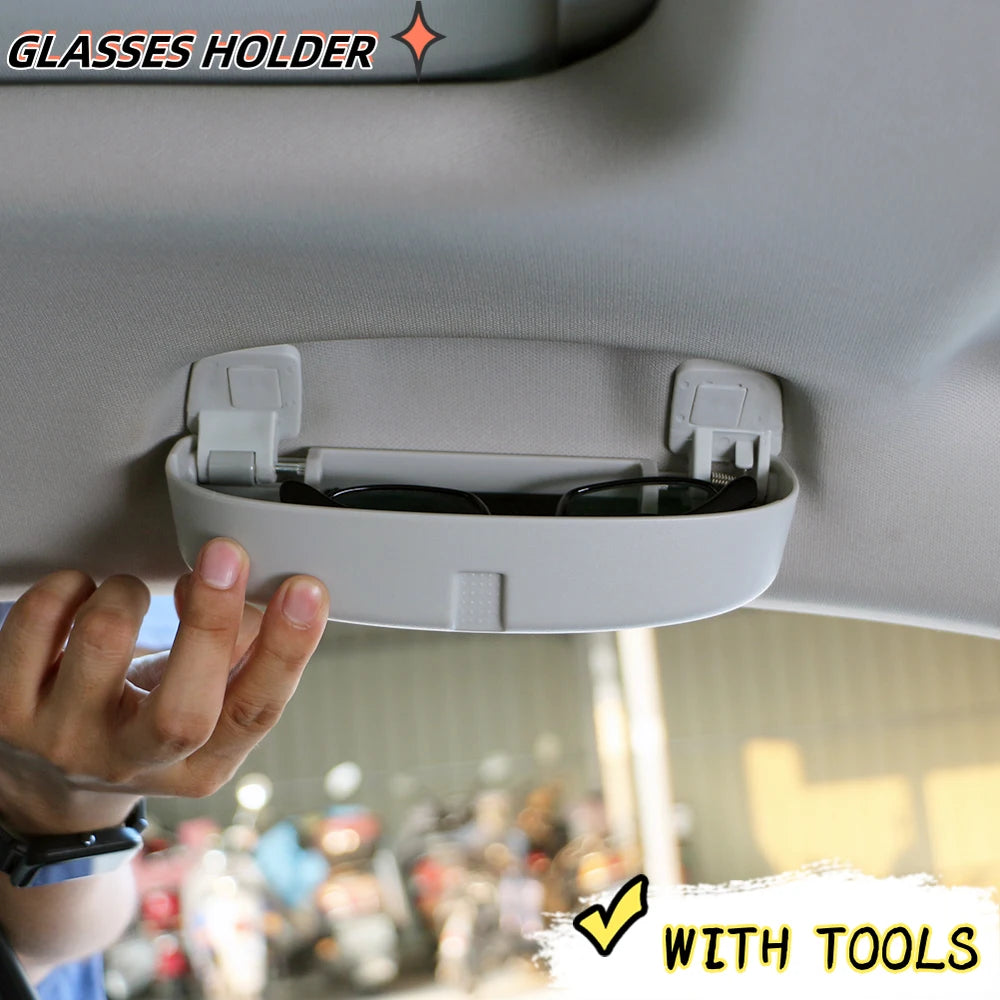 Car Sunglasses Holder for Volkswagen VW Tiguan 2017 2018 Passat B8 Touran 2016 2017 Eyeglasses Glasses Storage Box Case  Acc.
