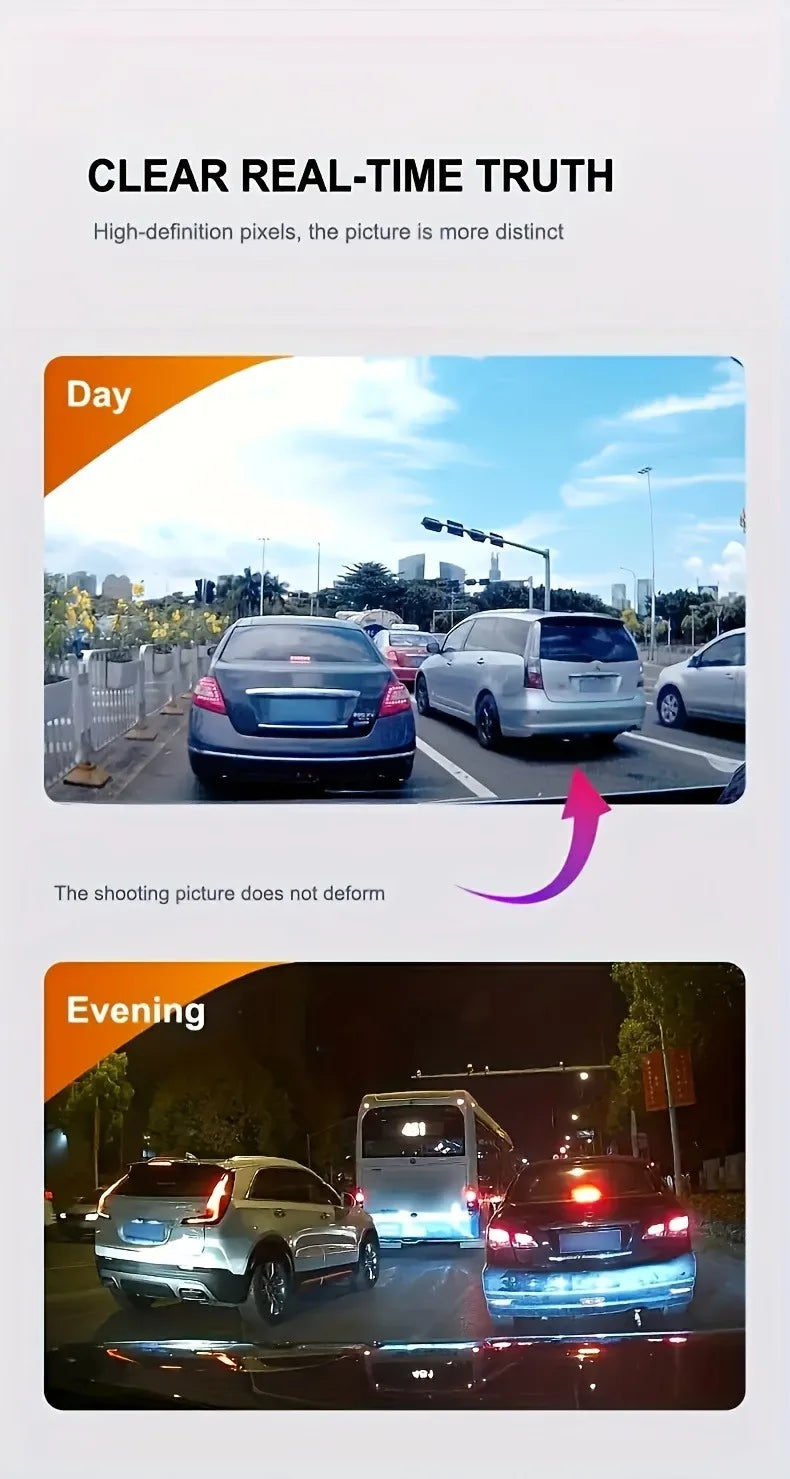 3Camera Dash Cam For Car Camera 1080P Video Recorder WIFI Car DVR 2lens Front Rear View Camera Night Vision Car Accessories